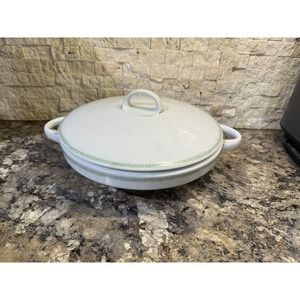 Electra‎ H & C Barvaria Selb Greek Key China Vegetable Dish with Lid